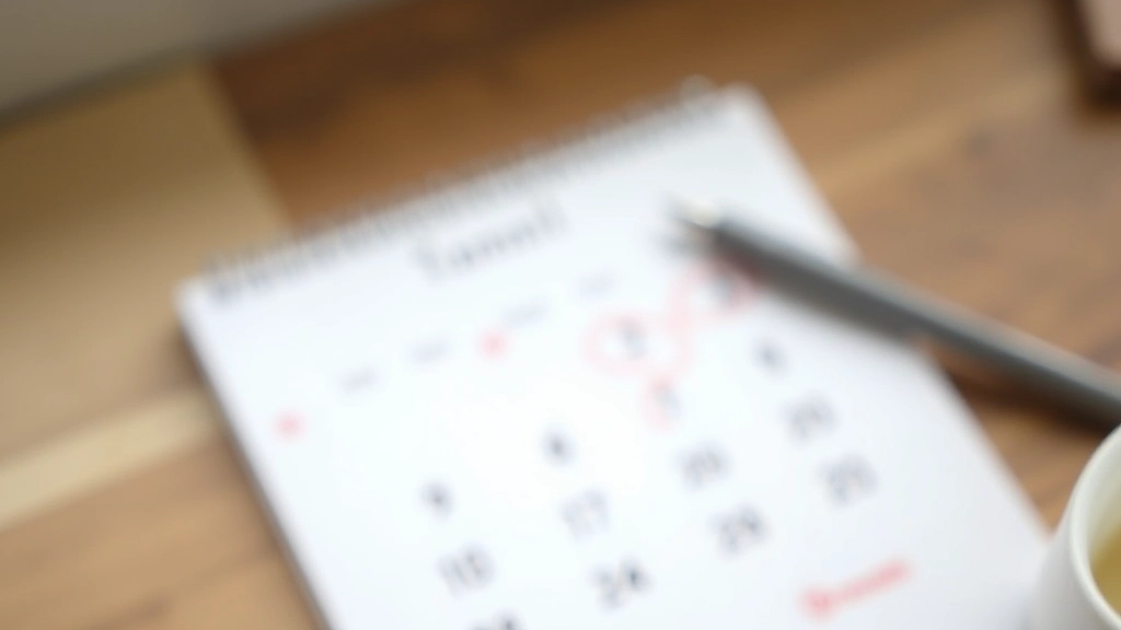 Takvim üzerine yazılı alışveriş tarihleri ve indirim dönemleri, kırmızı işaretlemeler