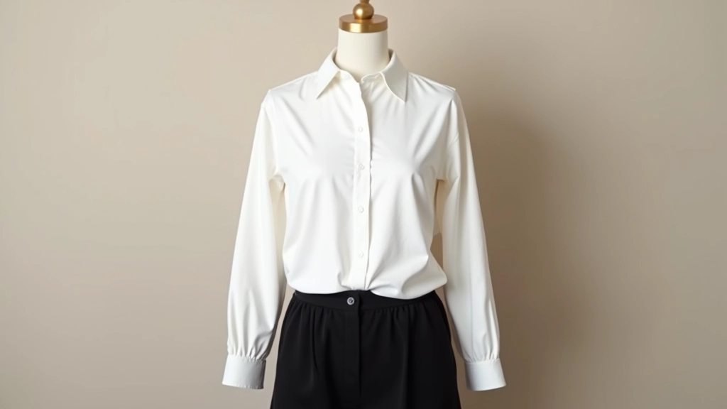 Farklı renkli temel kıyafetler bir mankenin üzerinde, sade ve klasik kombinler