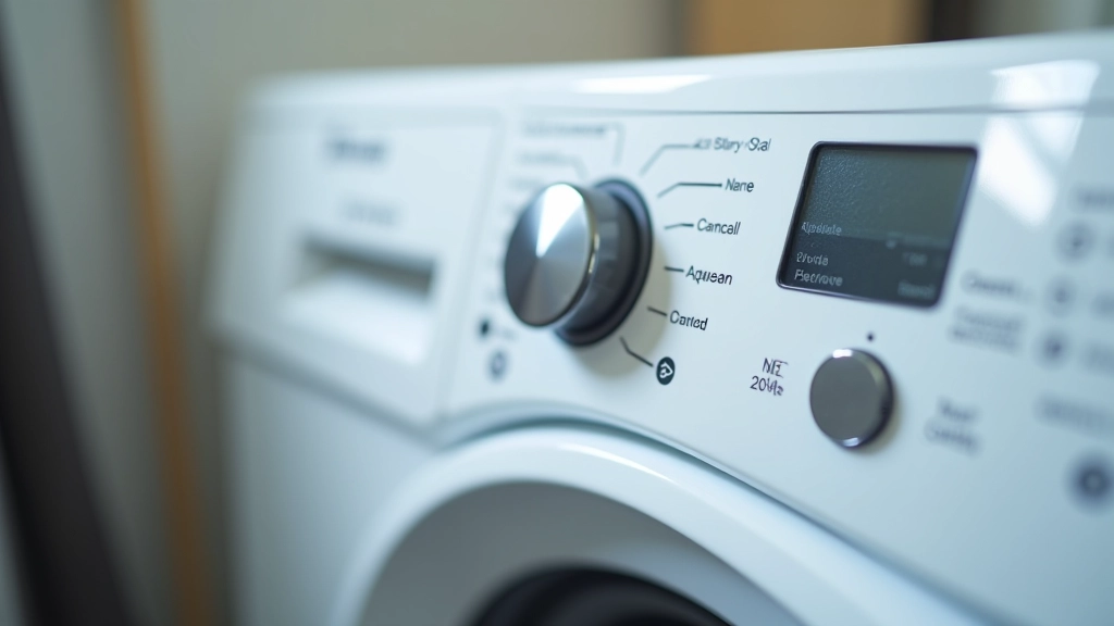 Çamaşır makinesi ayarlarının gösterimi, çeşitli yıkama programları ve sıcaklık seçenekleri